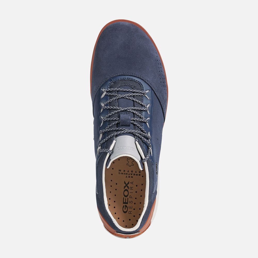 Tenis Geox Homem Azuis/Marrom - Nebula - FKHLI9275